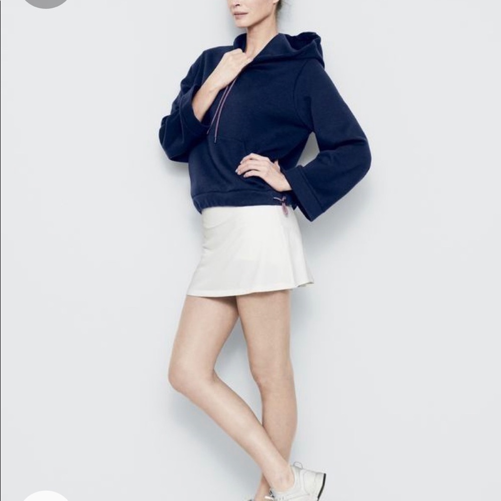 Jcrew x New Balance navy cropped sweatshirt
